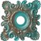 Ekena Millwork Crawley Medallion (Canopies up to 6 3/4"), 18"W x 18"H x 3 1/4"ID x 1 1/2"P, Copper Green Patina CM18CRCGS - alternate 1
